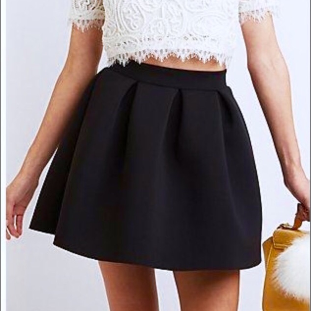 Soprano Pleated Scuba Skater Skirt
