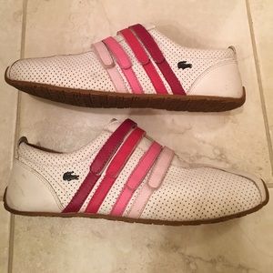 Lacoste perforated sneakers