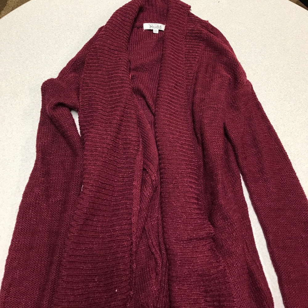 Mud XS Burgundy cardigan