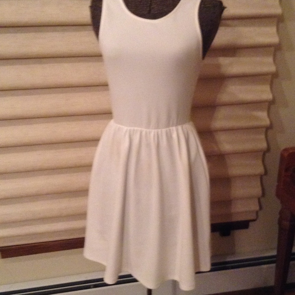 White Bow Back Dress