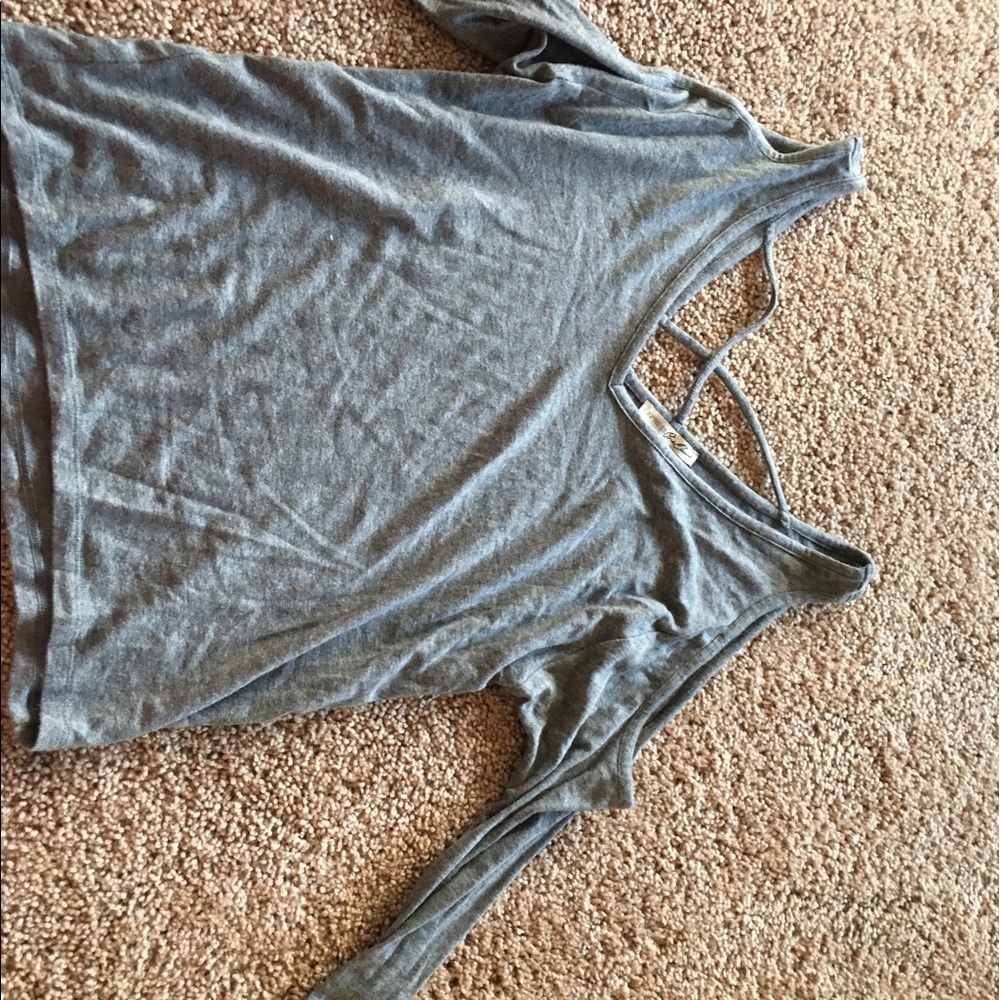 Express cold shoulder top