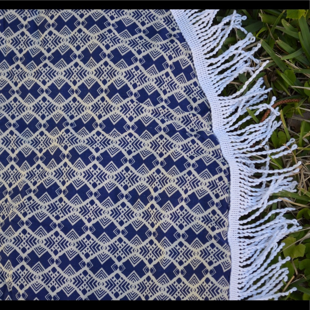 Boho "roundie/oval/coverup" beach, park or chill!!