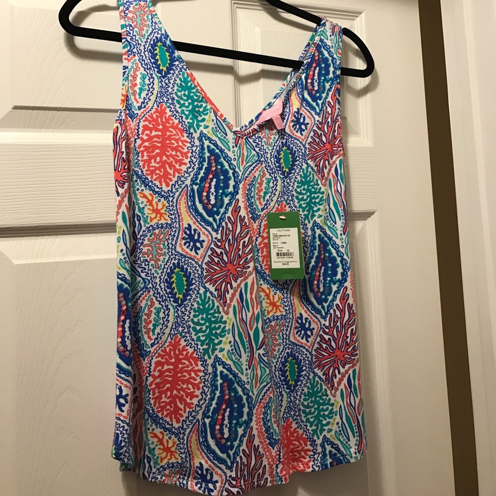Lilly Pulitzer Gigi Top in Multi Let Minnow