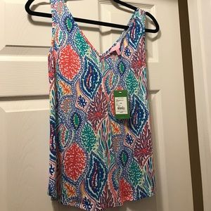 Lilly Pulitzer Gigi Top in Multi Let Minnow
