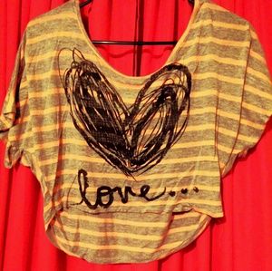 "Small love Junior crop top"