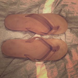 Light brown Rainbow Flip Flops