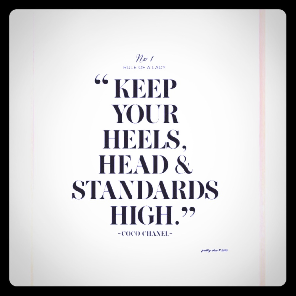 Keep your heels high