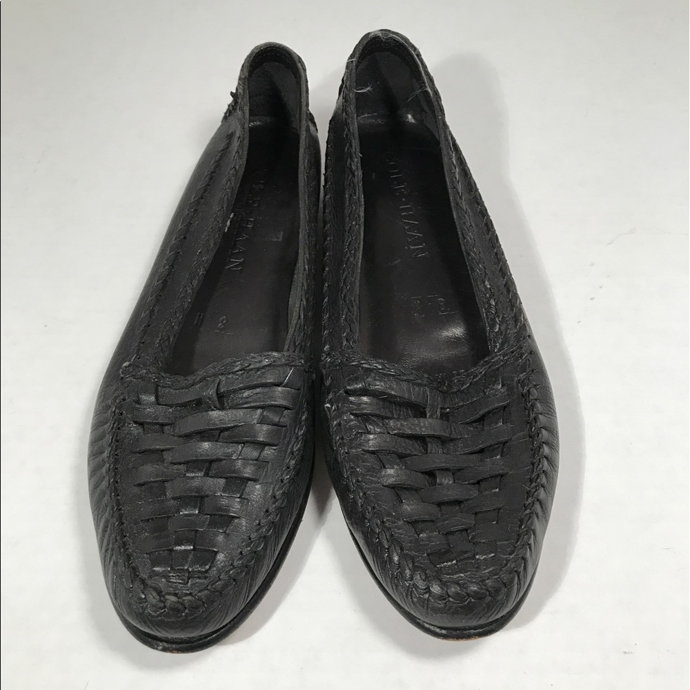 Cole Haan black leather loafers
