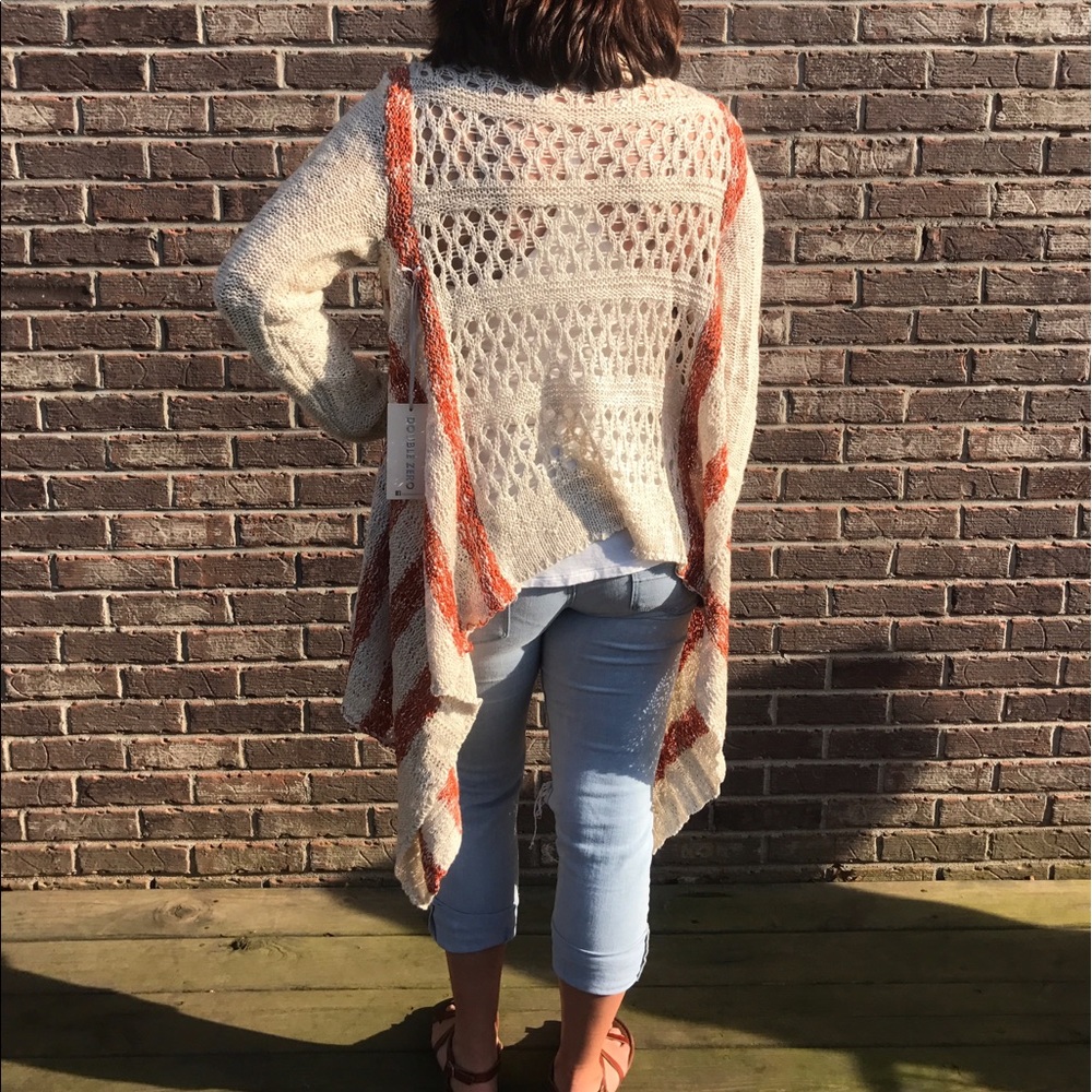 Striped Crochet Cardigan - Picture 2 of 3