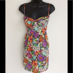 Vibrant Floral Causal Dress
