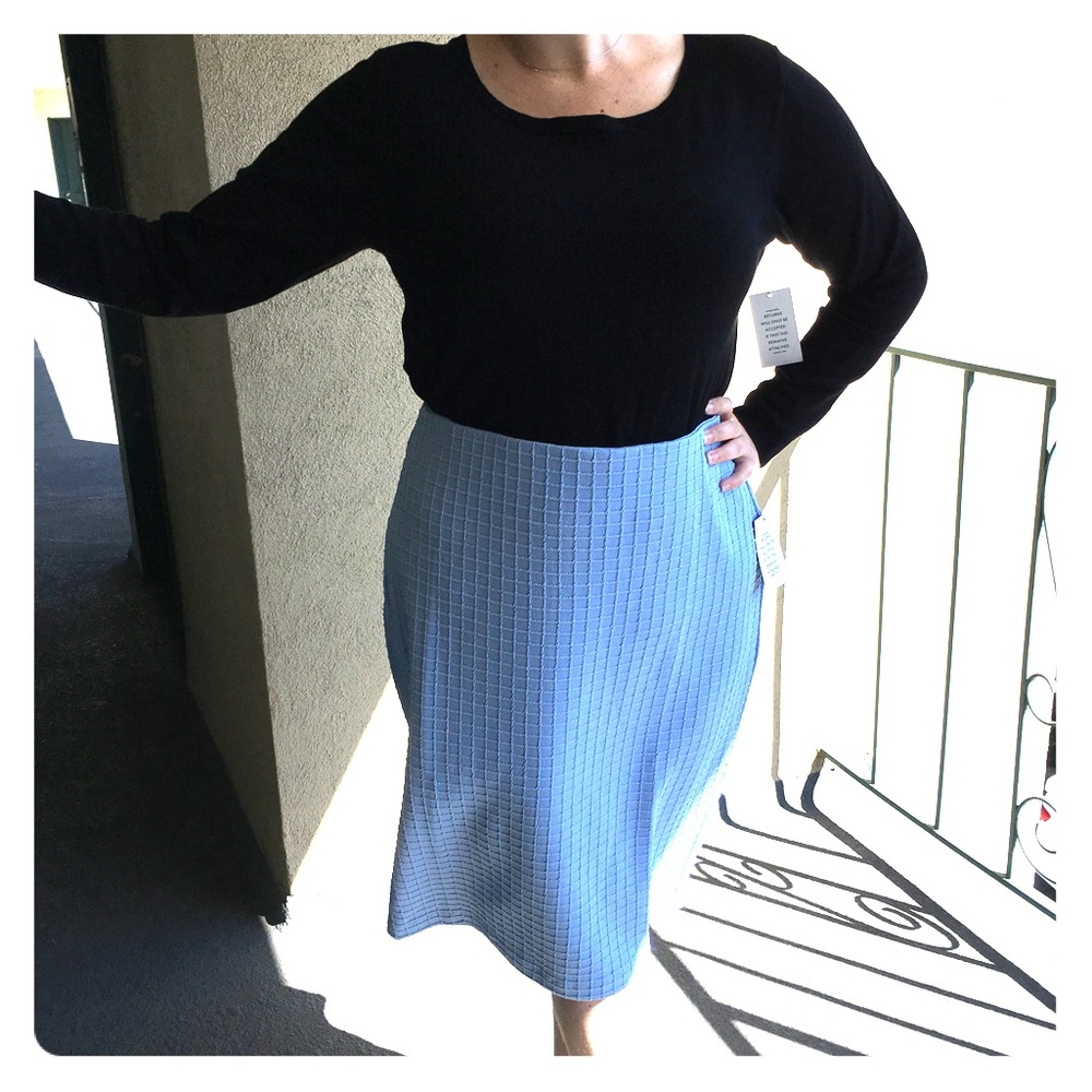 Quilted Midi Pencil Skirt