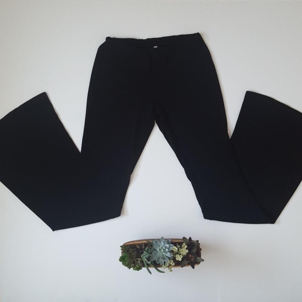 Black Flared Stretchy Pants