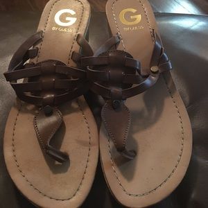 Guess brown wedges