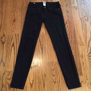 True Religion Gwen black skinny jeans 26