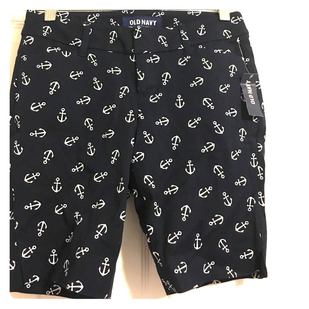 Women Petite Bermuda Anchor Shorts