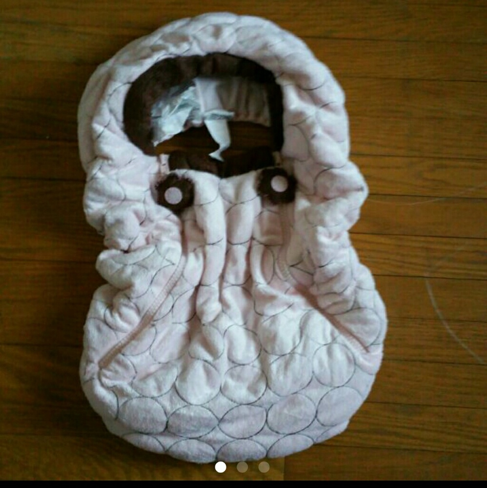 Nojo Peach/Pink Brown Infant Car seat Cover
