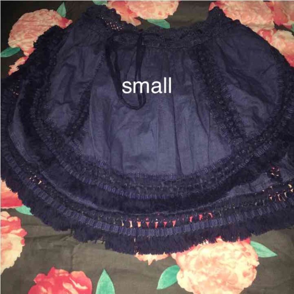 Victoria's Secret crochet swim cover up skirt
