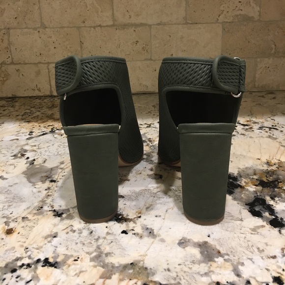 Peeptoe Ankle Boot with Velcro - Picture 2 of 4