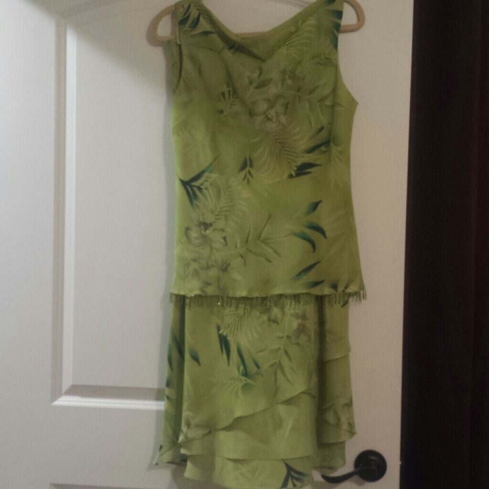 Two piece top and skirt