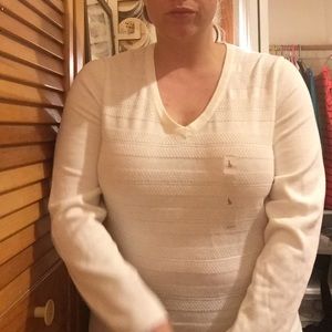 NWT White Tommy Hilfiger Sweater