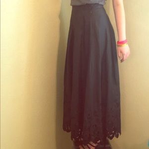 100% Silk Talbot Skirt Elaborate Chic Size 8