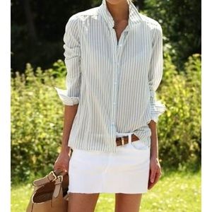 Express White Denim Mini Skirt. Size 10