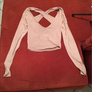 Long sleeve crop top