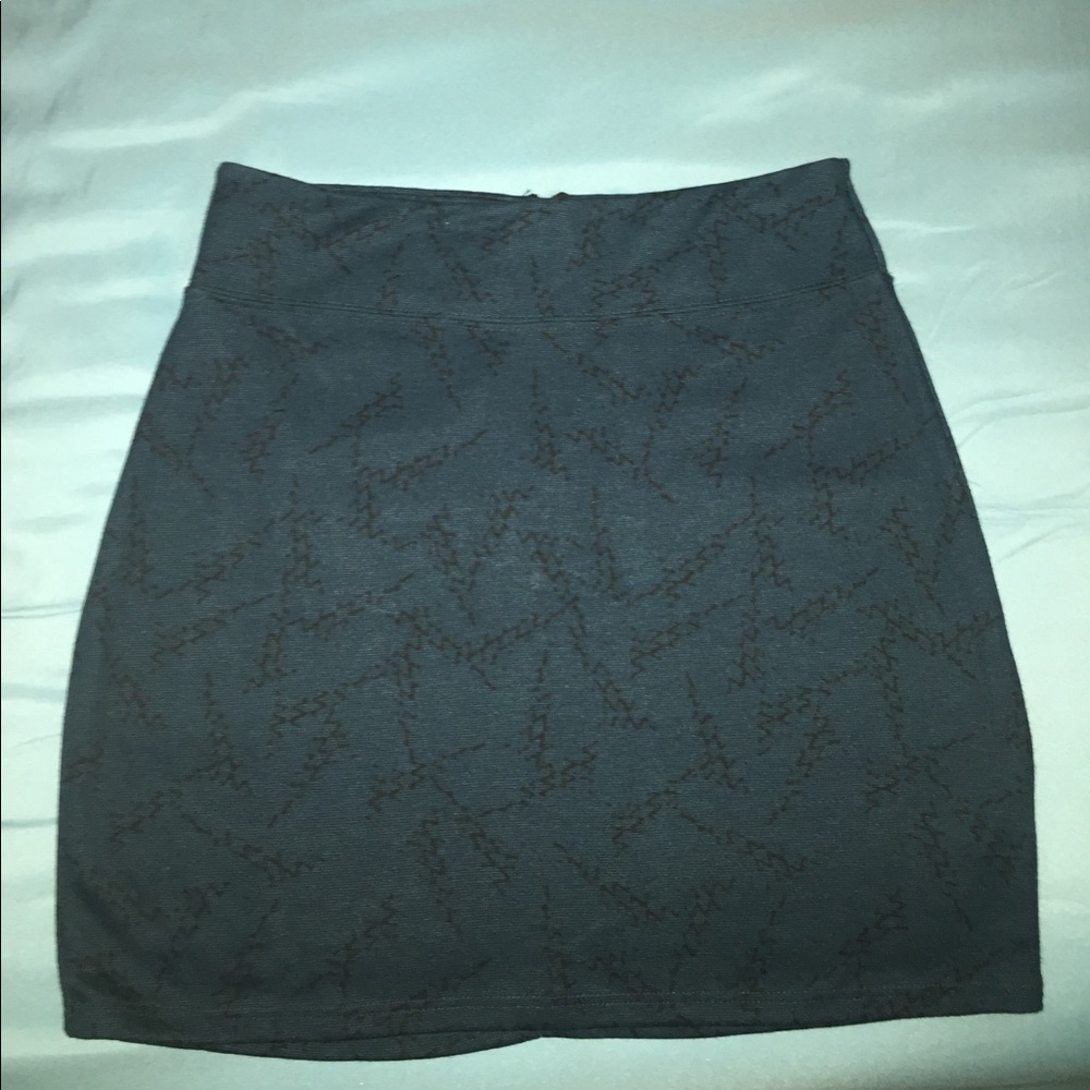 Silence + Noise teal mini skirt