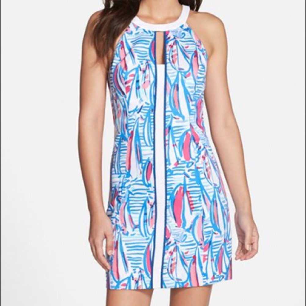 Red Right Return Lilly Pulitzer Shift Dress