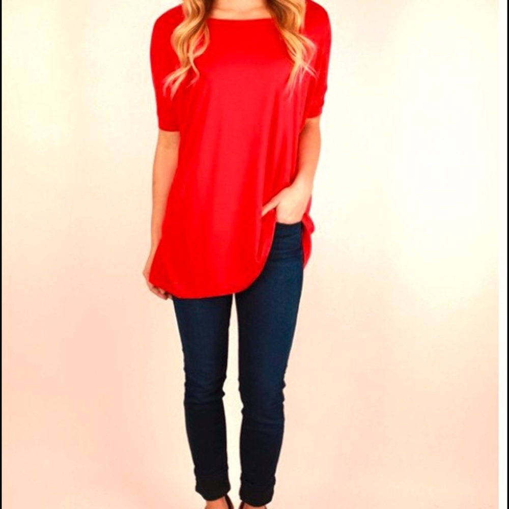 Red Piko Short Sleeve