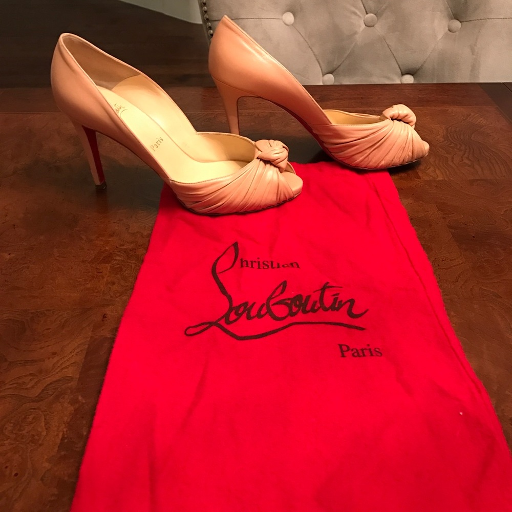 Christian Louboutin nude heels