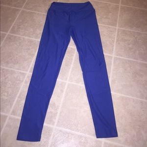 LuLaRoe Leggings. One Size. Solid Blue.