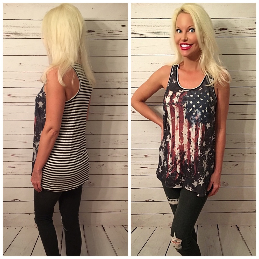 LAST ONE! So cute contrast flag tunic - Picture 2 of 2