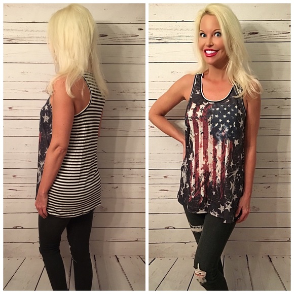 LAST ONE! So cute contrast flag tunic - Picture 2 of 2