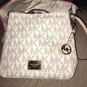 Michael Kors leather crossbody bag.