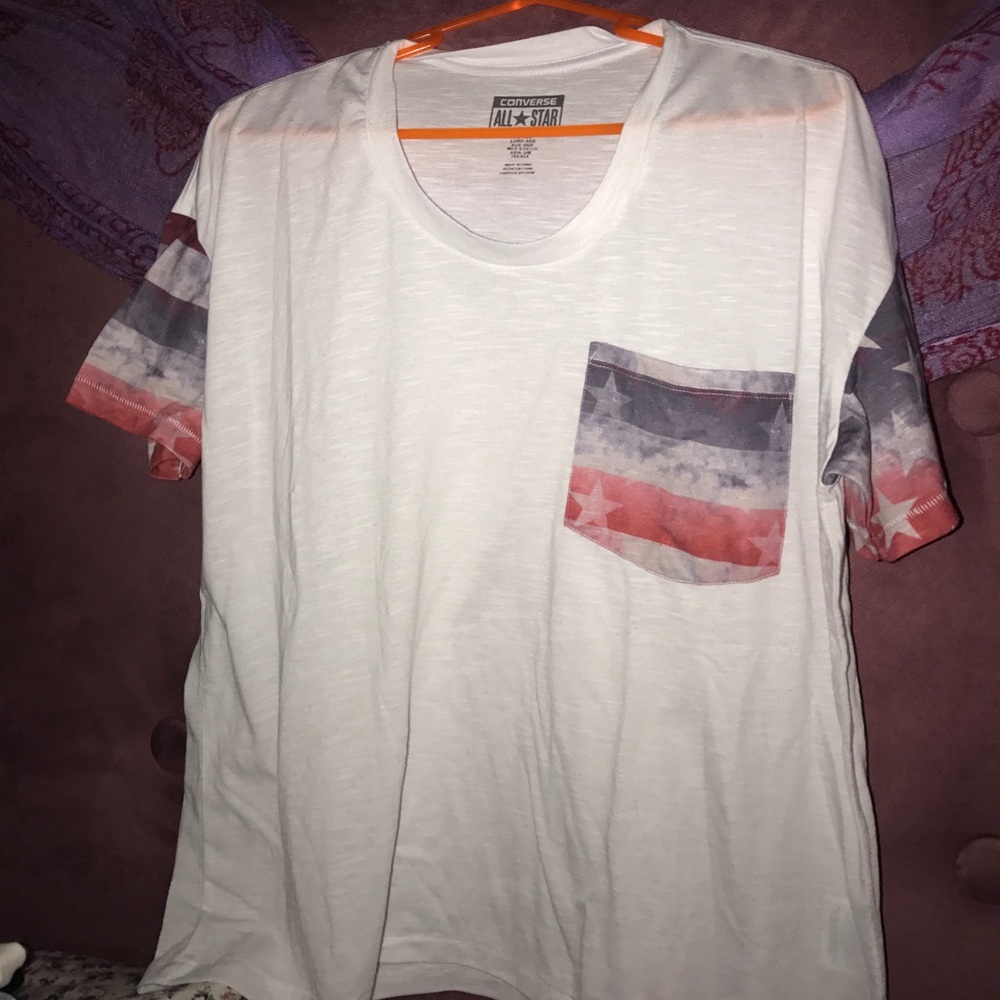 Converse All Star American Flag Pocket T-shirt
