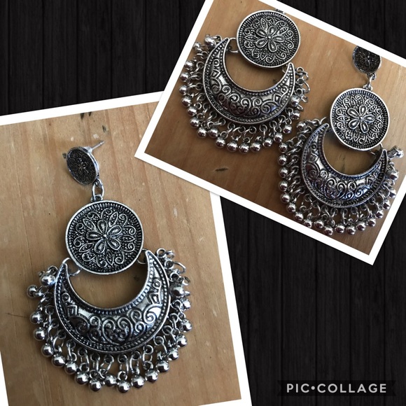 Boho tribal Turkish earrings - Picture 2 of 8