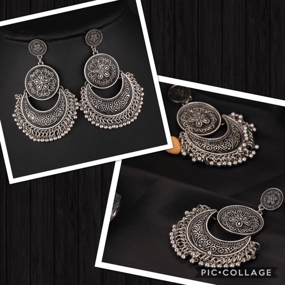 Boho tribal Turkish earrings - Picture 3 of 8