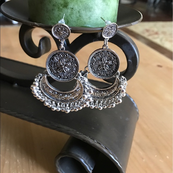 Boho tribal Turkish earrings - Picture 4 of 8