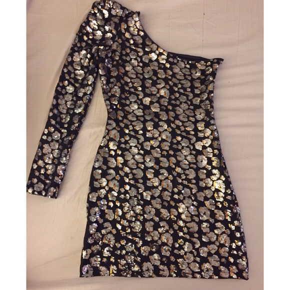One Sleeve Party Dress - Picture 1 of 1