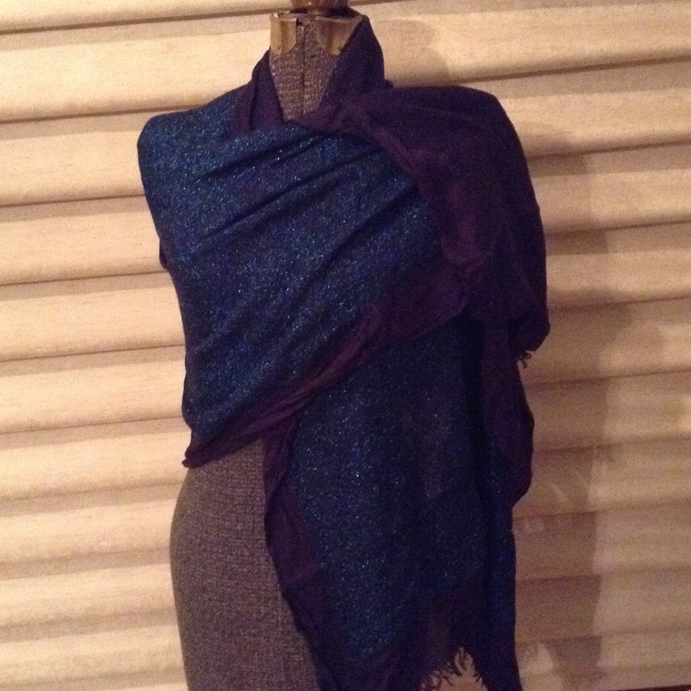 Blue Shimmer Scarf
