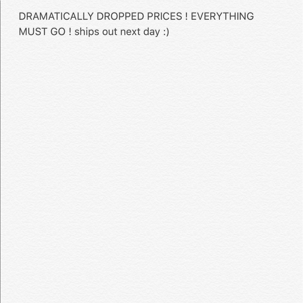 Reduced all of my prices!