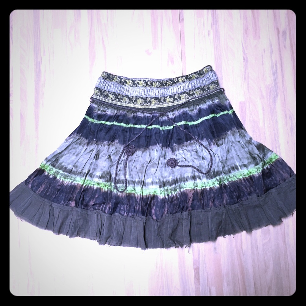 Free people skirt with tie size medium