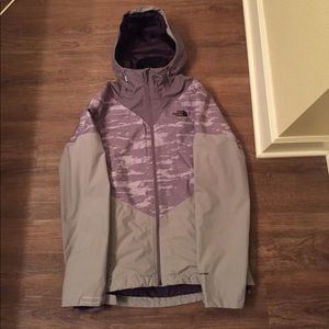 Lavender north face 2 in one jacket