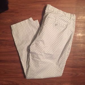 Blue/gray and white Khakis by GAP