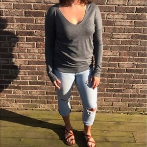 Gray Cashmere Sweater