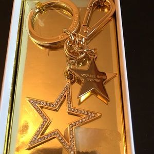 MK TWIN STAR PAVE CHARM