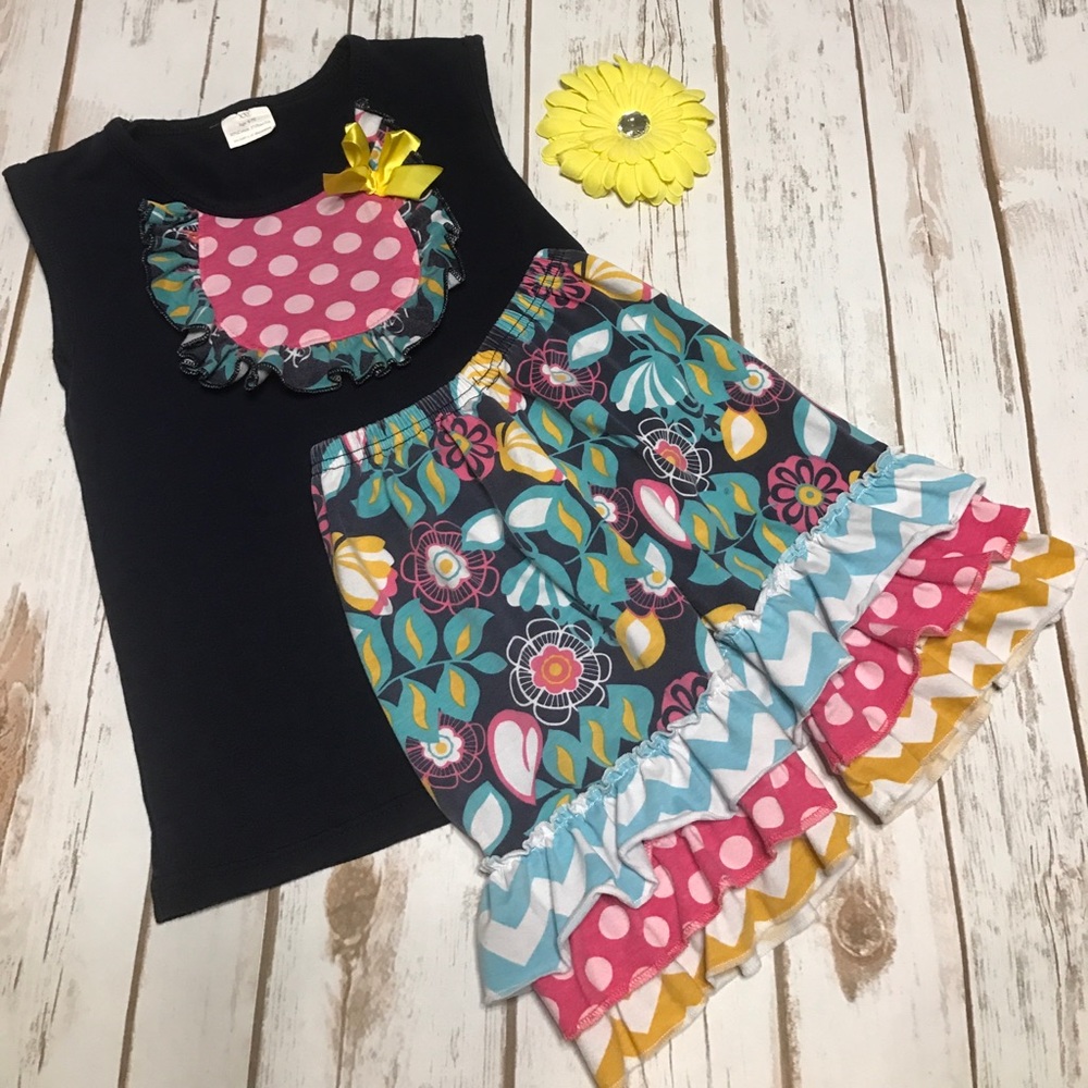 SALE Girl's XXL 6-7T Boutique Capri Outfit 🌼