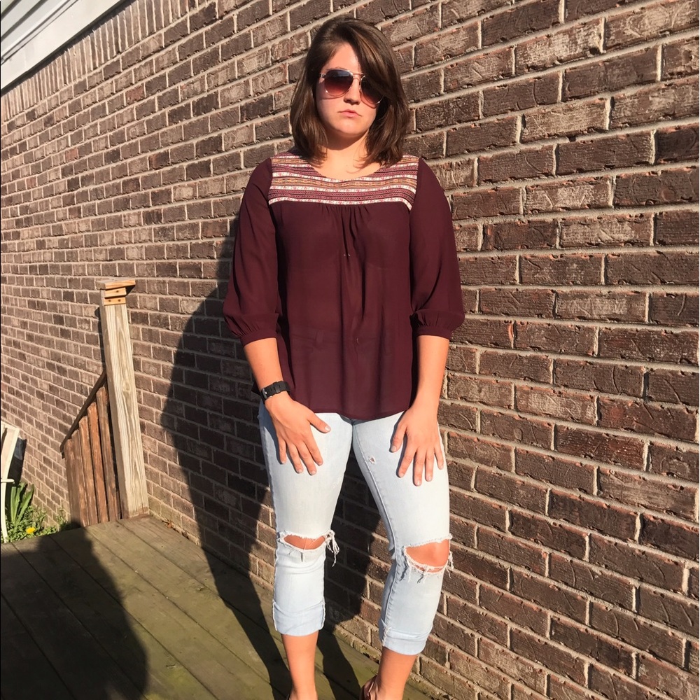 Sheer Boho Top