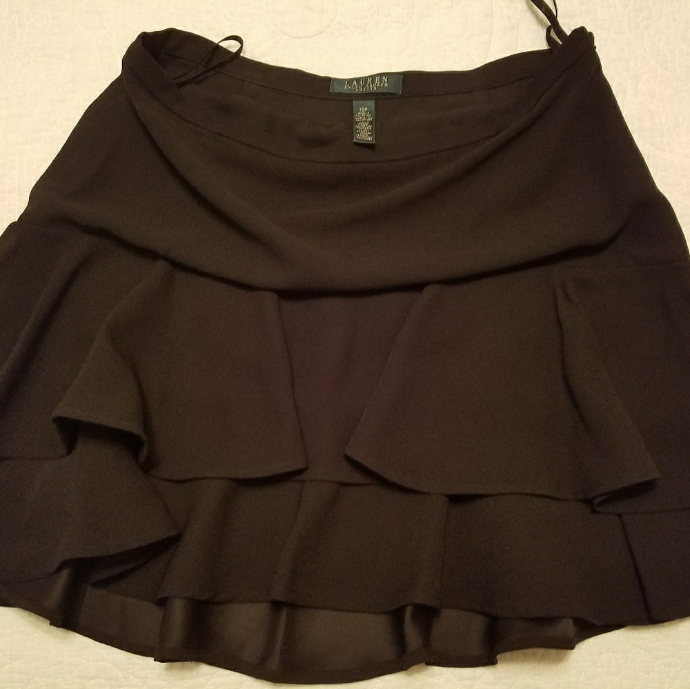 Black skirt ralph lauren petite 10